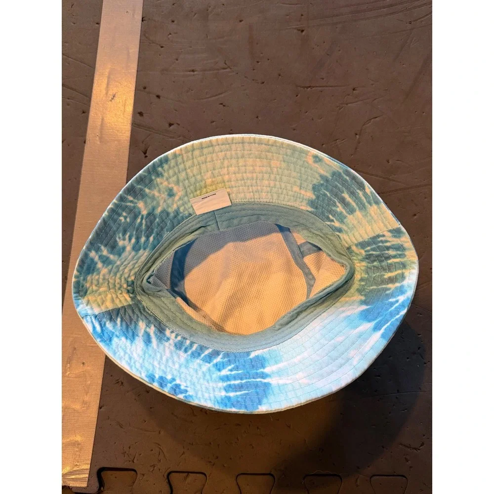Surf Style Kids Blue White Tie Dye Bucket Hat One Size Fits Most Sun Hat